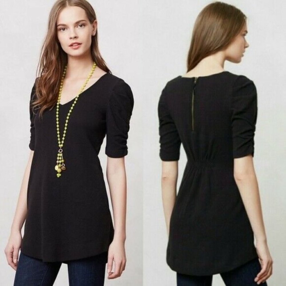 Deletta ruched sleeve tunic dress!